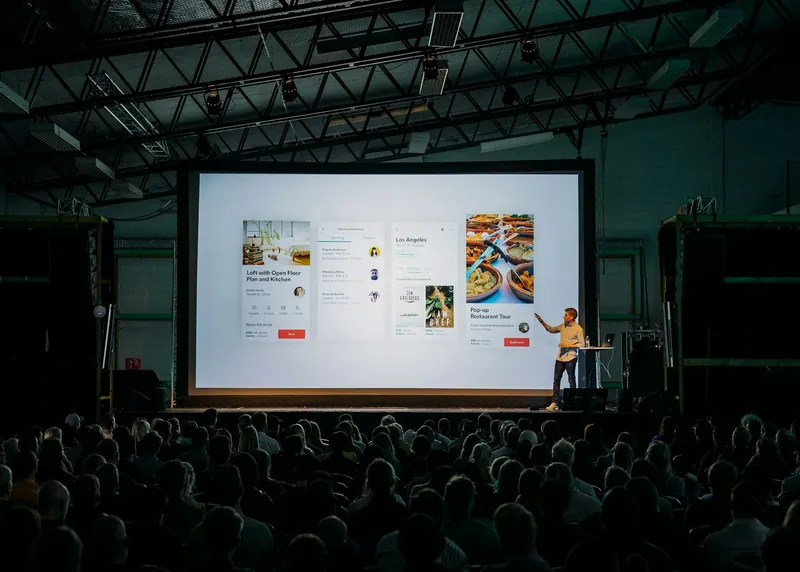 Corporate conference stage — Auckland corporate event livestreaming by Lopstream